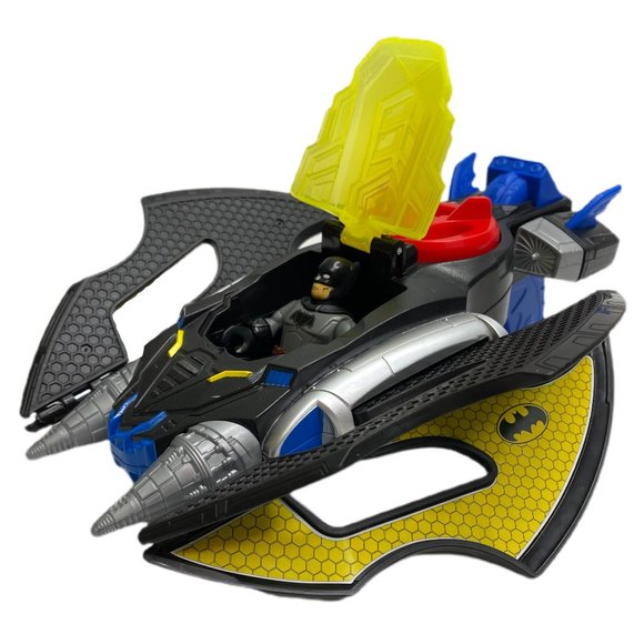 Batwing Jet with Batman Figure Fisher-Price Imaginext DC Super Friends - Picture 1 of 12